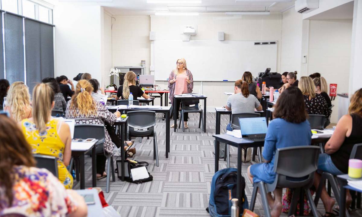 ITAC adult learning classroom for teacher aides.